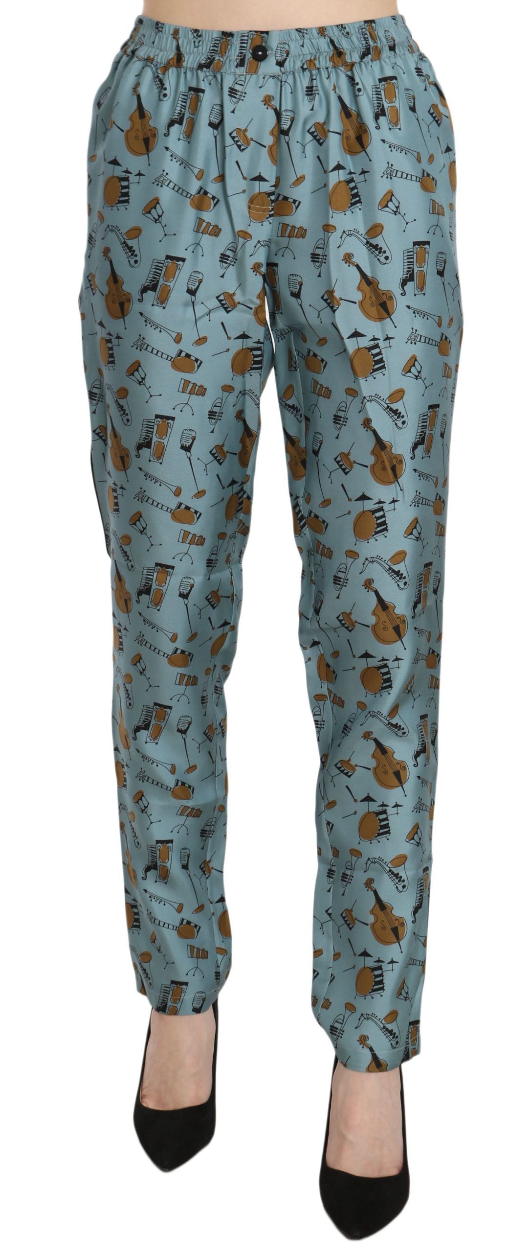 Dolce & Gabbana casual pants for women in blue, product view 1