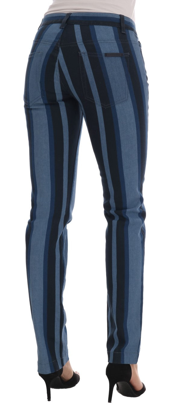 Dolce & Gabbana slim fit jeans for women in blue, product view 3