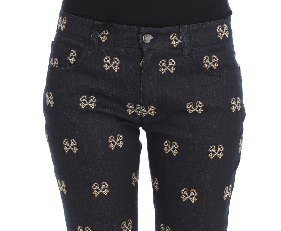 Dolce & Gabbana slim fit jeans for women in blue, product view 5