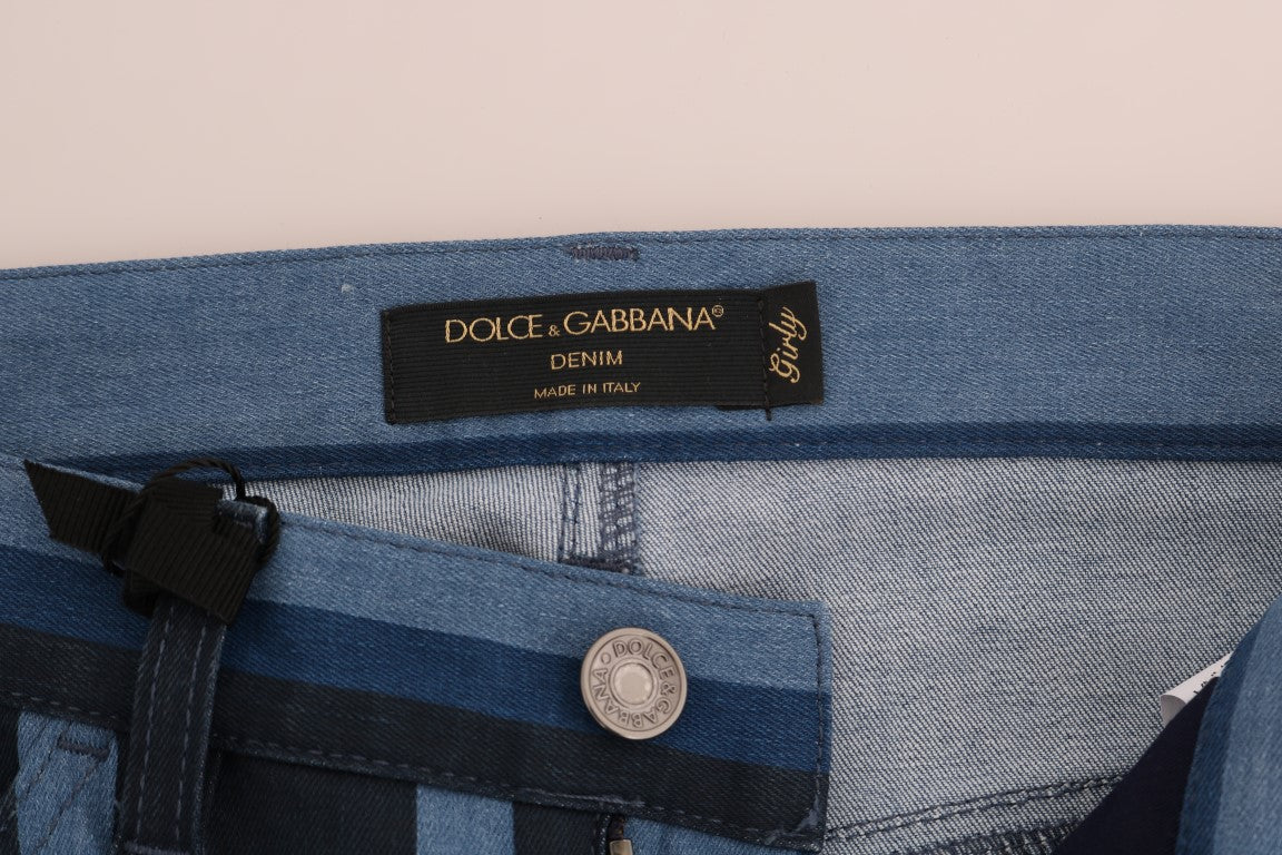 Dolce & Gabbana slim fit jeans for women in blue, product view 5