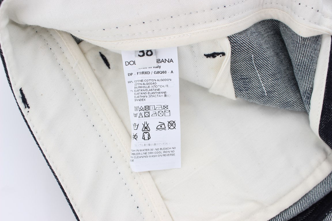 Dolce & Gabbana slim fit jeans for women in blue, product view 6