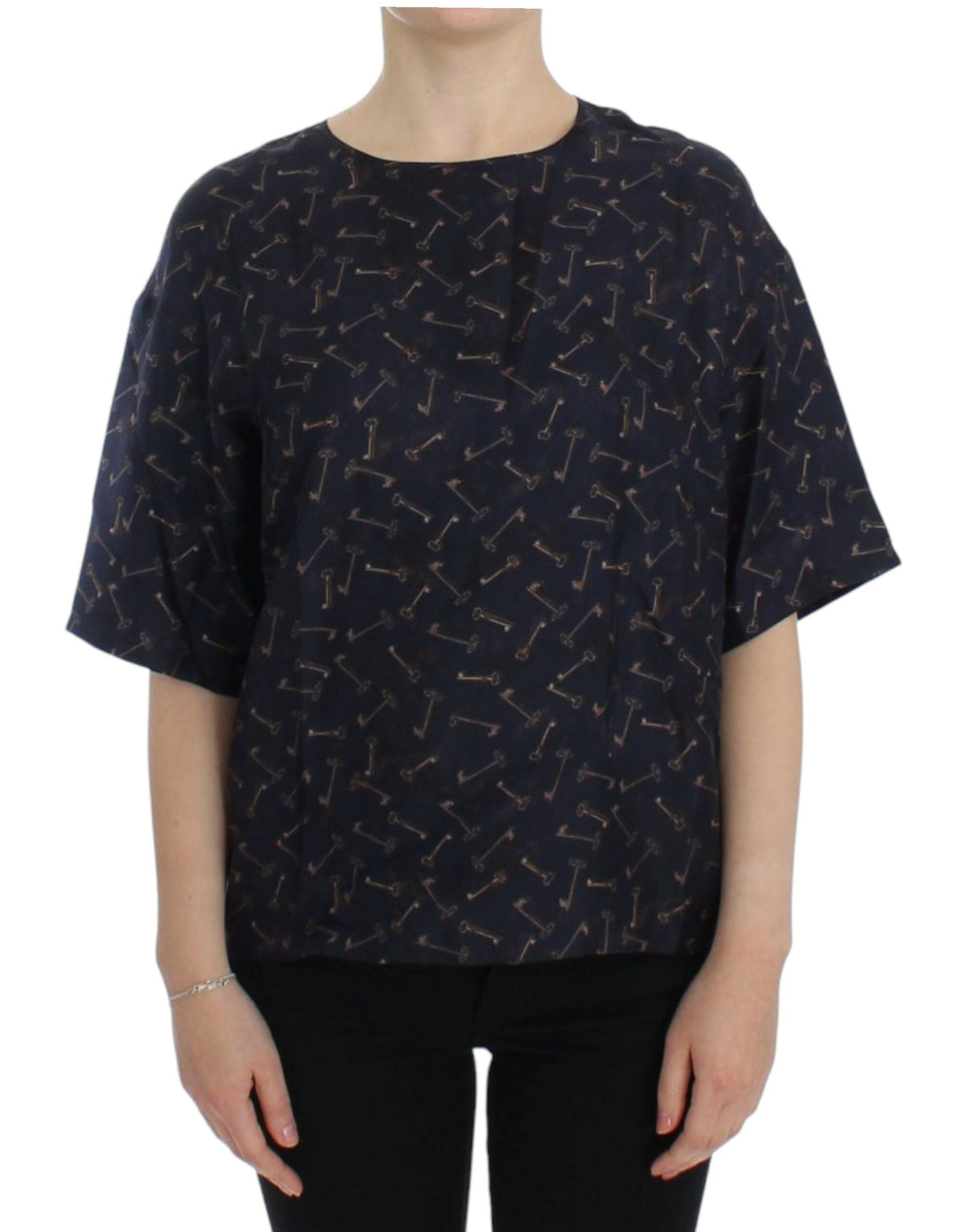 Dolce & Gabbana t-shirts for women in blue, product view 1