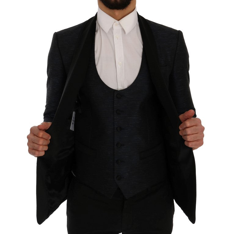 Dolce & Gabbana two-piece suits for men in blue, product view 5