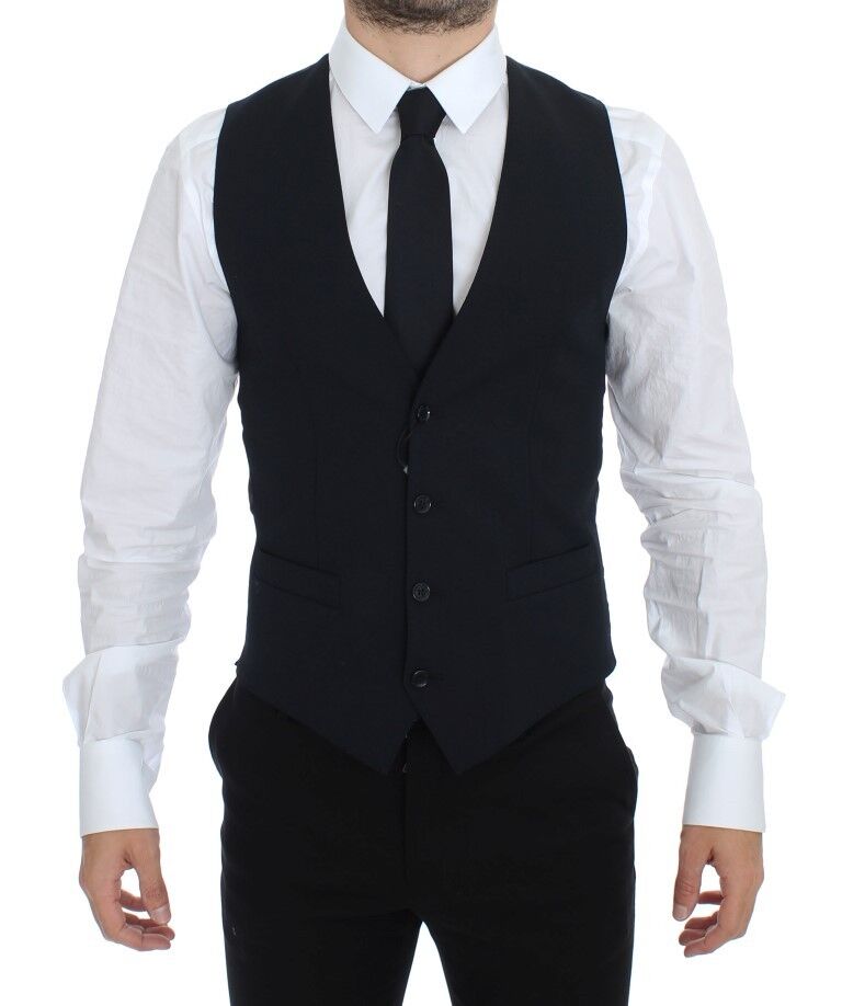 Dolce & Gabbana waistcoats for men in blue, product view 1