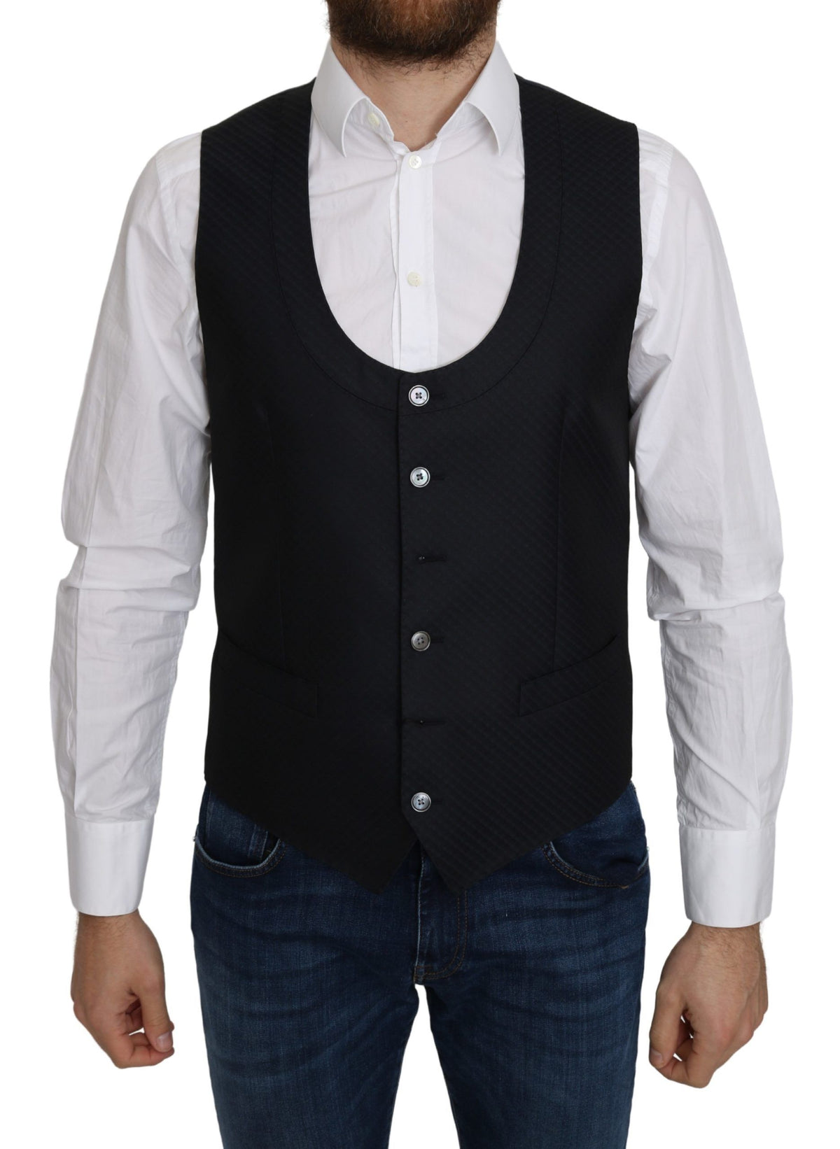 Dolce & Gabbana waistcoats for men in blue, product view 1