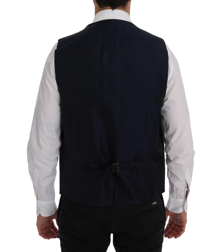 Dolce & Gabbana waistcoats for men in blue, product view 3