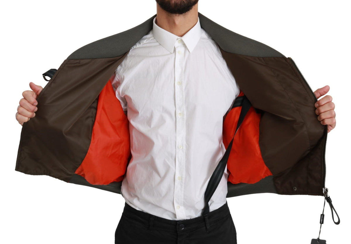 Dolce & Gabbana bombers for men in brown, product view 5