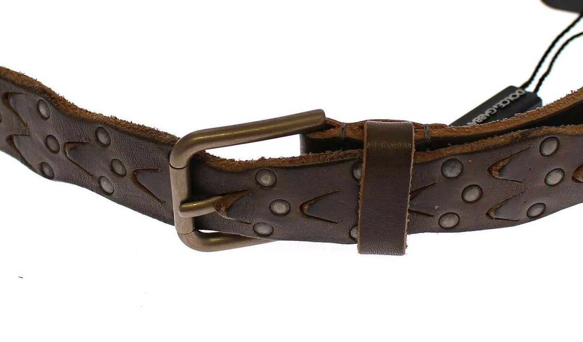 Dolce & Gabbana regular belts for men in brown, product view 3