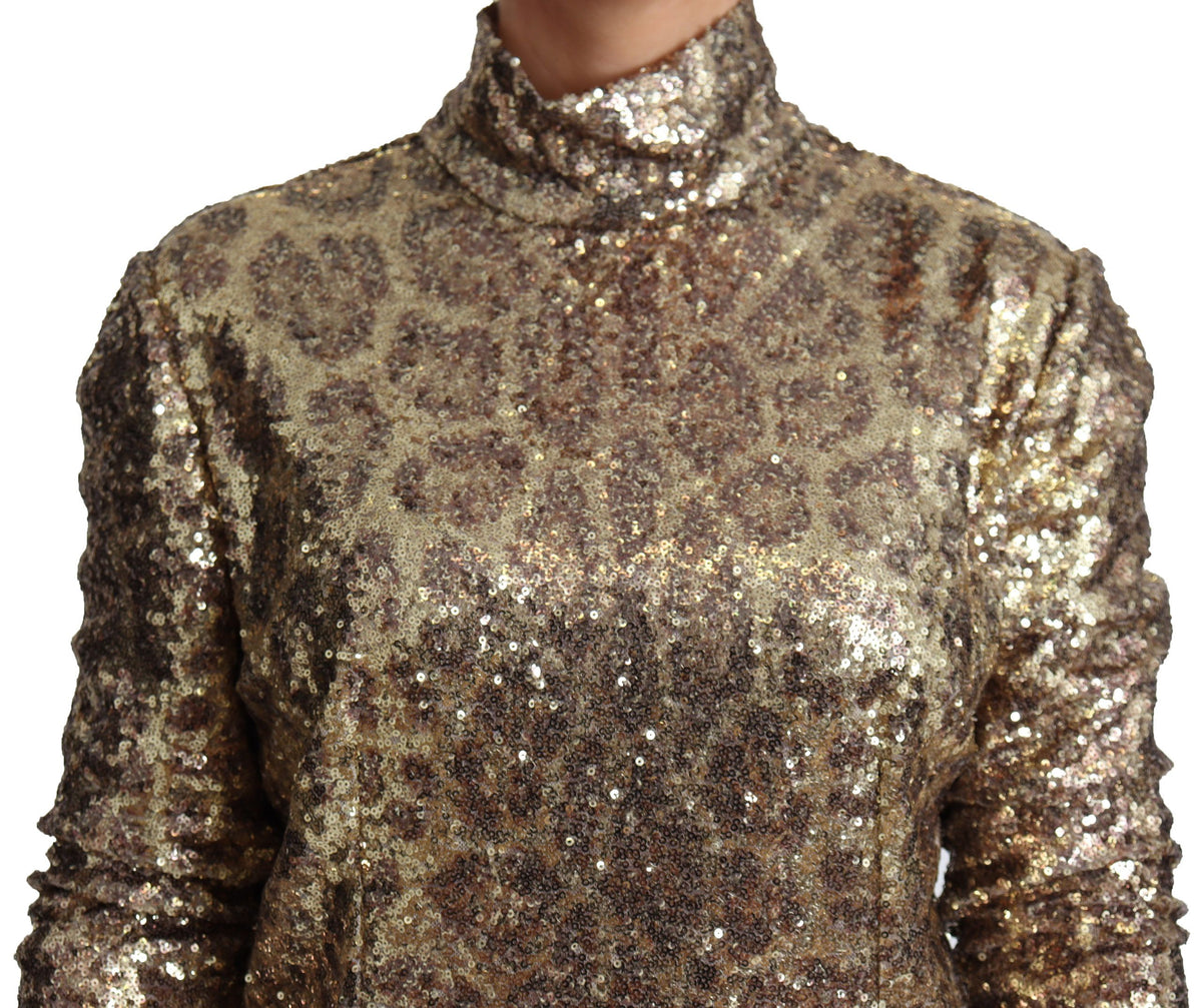 Dolce & Gabbana turtlenecks for women in brown, product view 3
