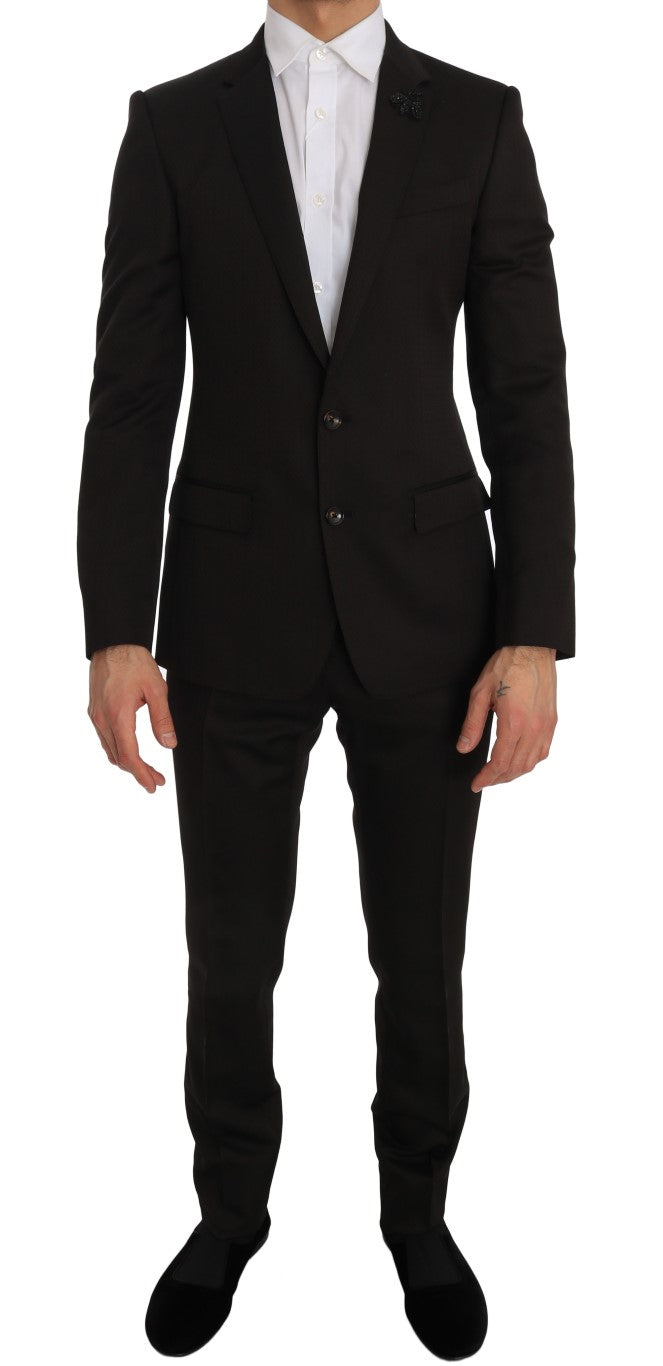Dolce & Gabbana two-piece suits for men in brown, product view 1