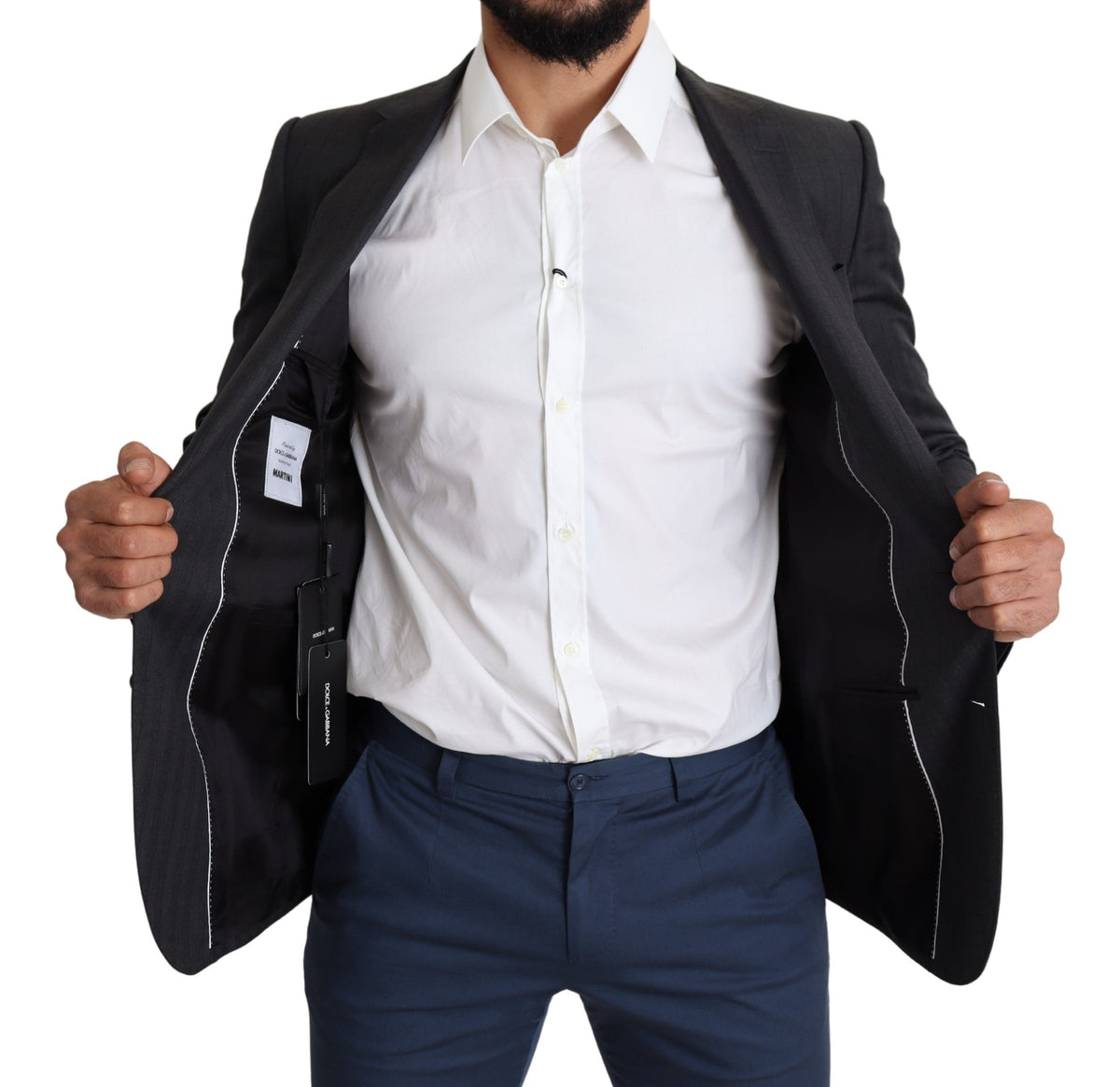 Dolce & Gabbana blazers for men in dark gray, product view 6