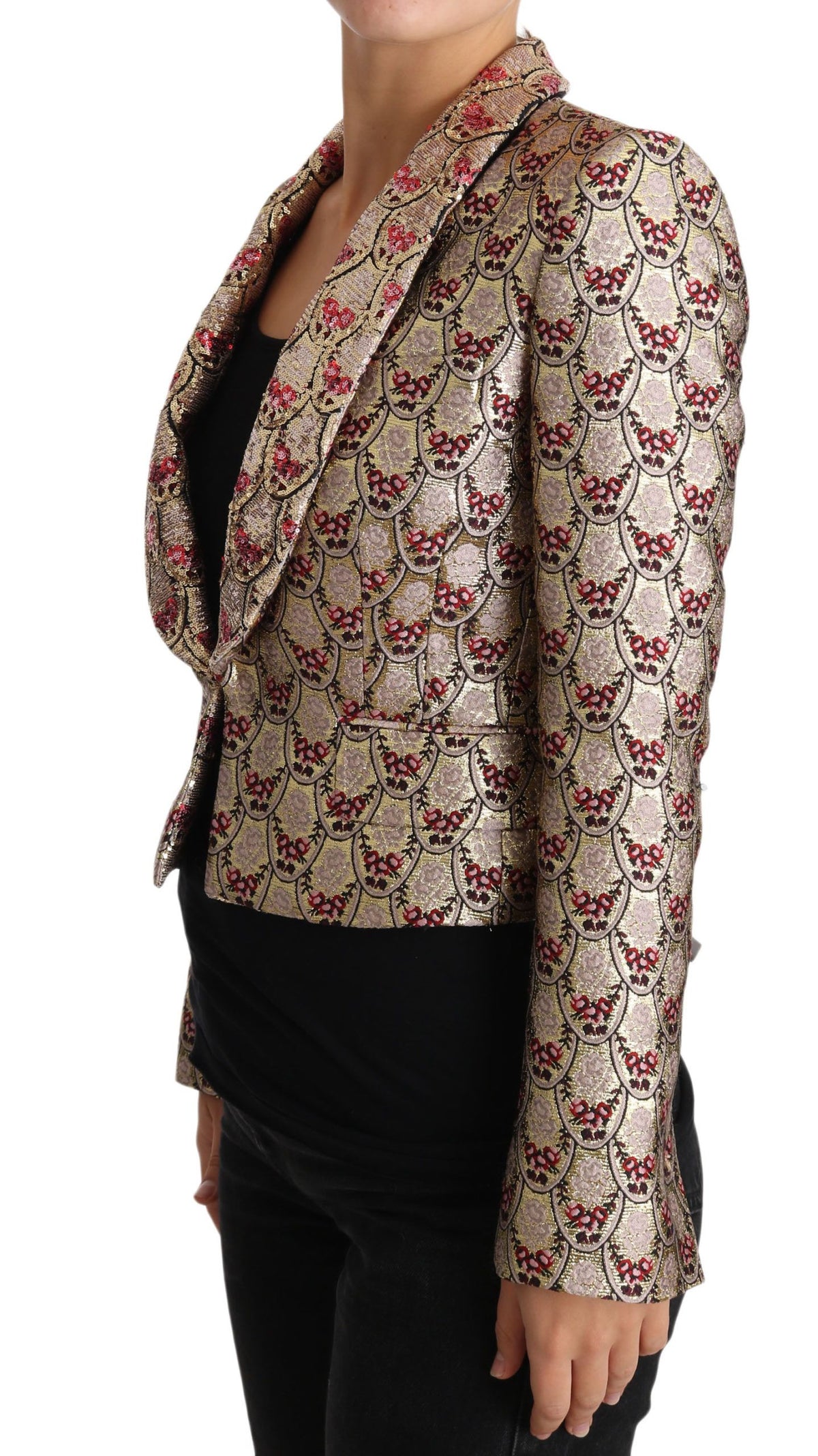 Dolce & Gabbana blazers for women in gold, product view 2