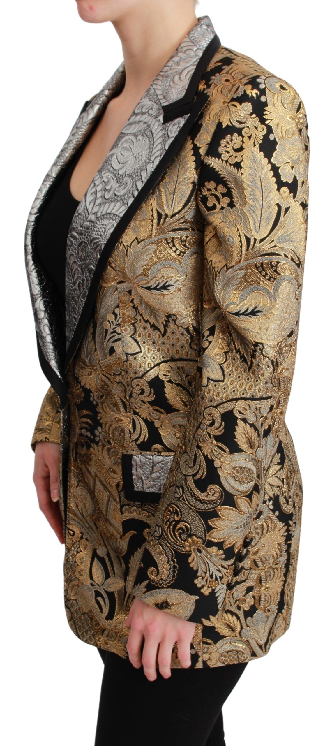 Dolce & Gabbana blazers for women in gold, product view 3