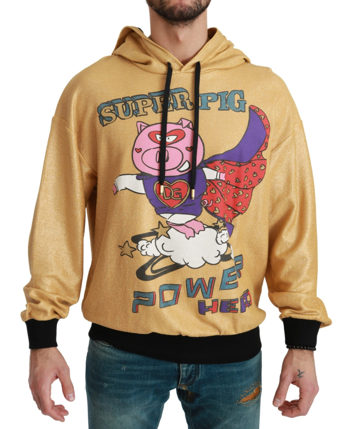 Dolce & Gabbana hoodies for men in gold, product view 1