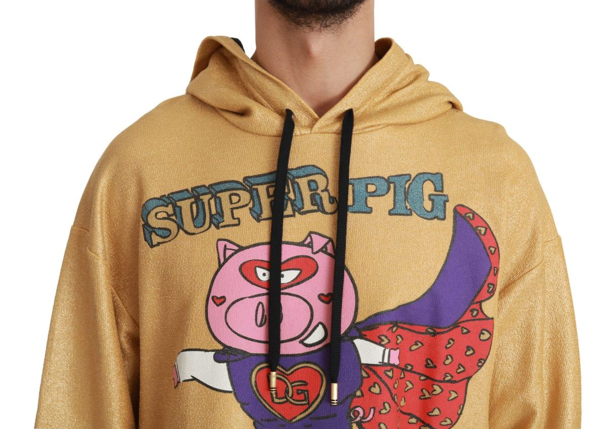 Dolce & Gabbana hoodies for men in gold, product view 4