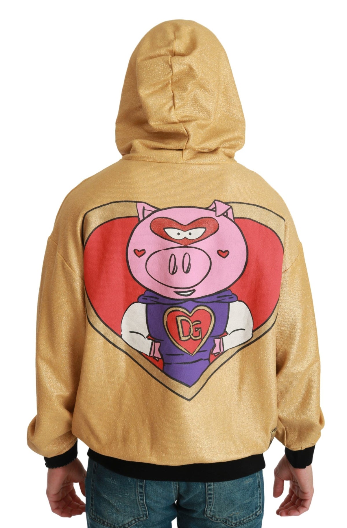 Dolce & Gabbana hoodies for men in gold, product view 6