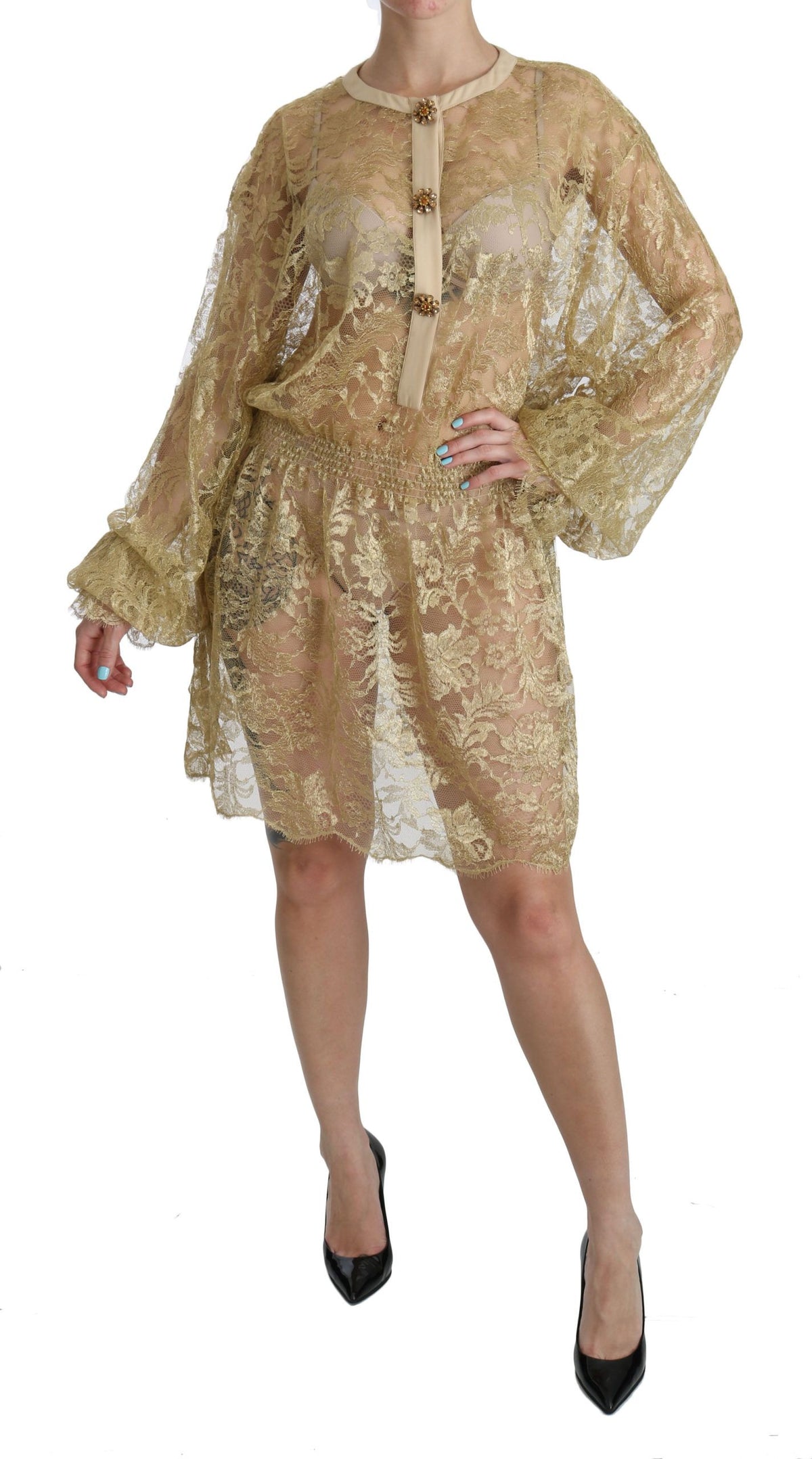 Dolce & Gabbana longsleeve for women in gold, product view 1