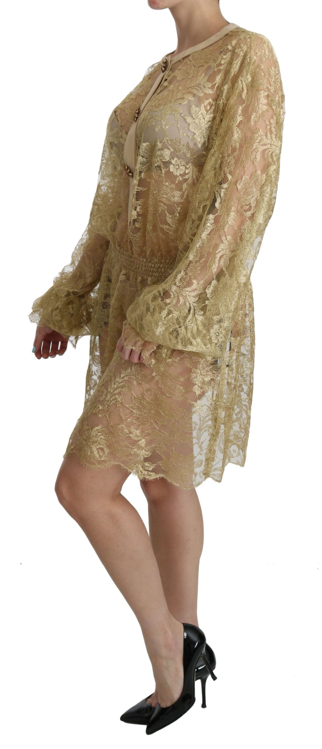 Dolce & Gabbana longsleeve for women in gold, product view 3