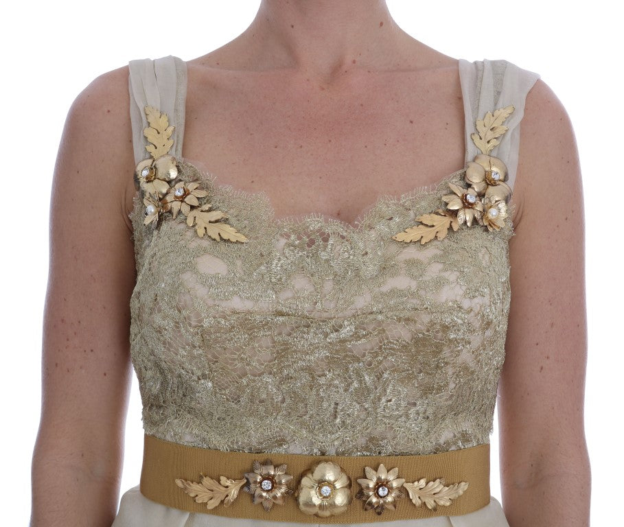 Dolce & Gabbana sleeveless for women in gold, product view 4