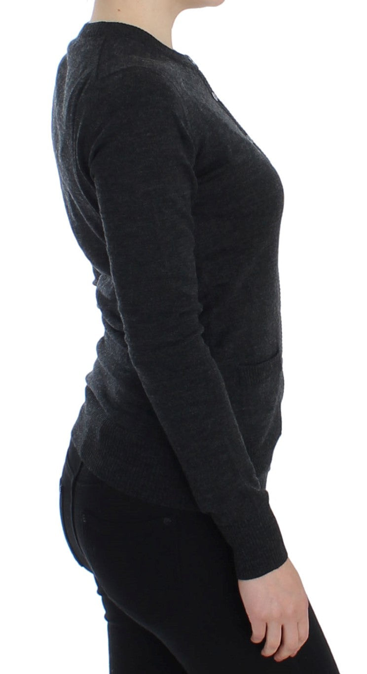 Dolce & Gabbana cardigans for women in gray, product view 4