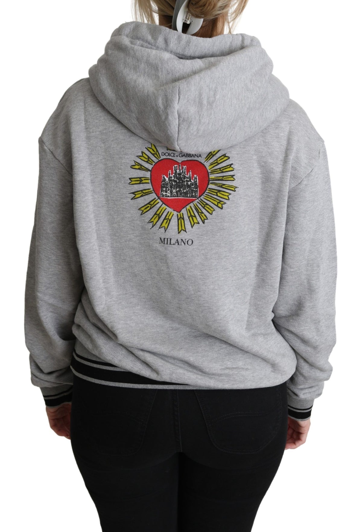 Dolce & Gabbana hoodies for women in gray, product view 3