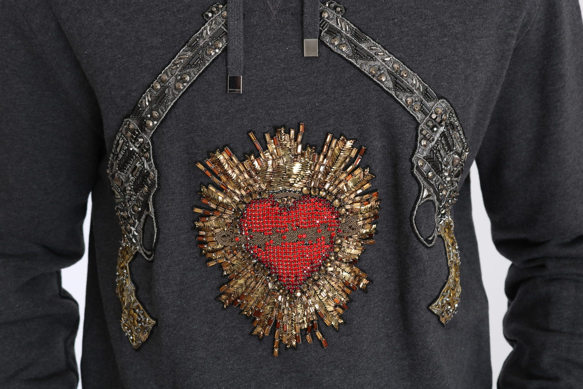 Dolce & Gabbana hoodies for men in gray, product view 7
