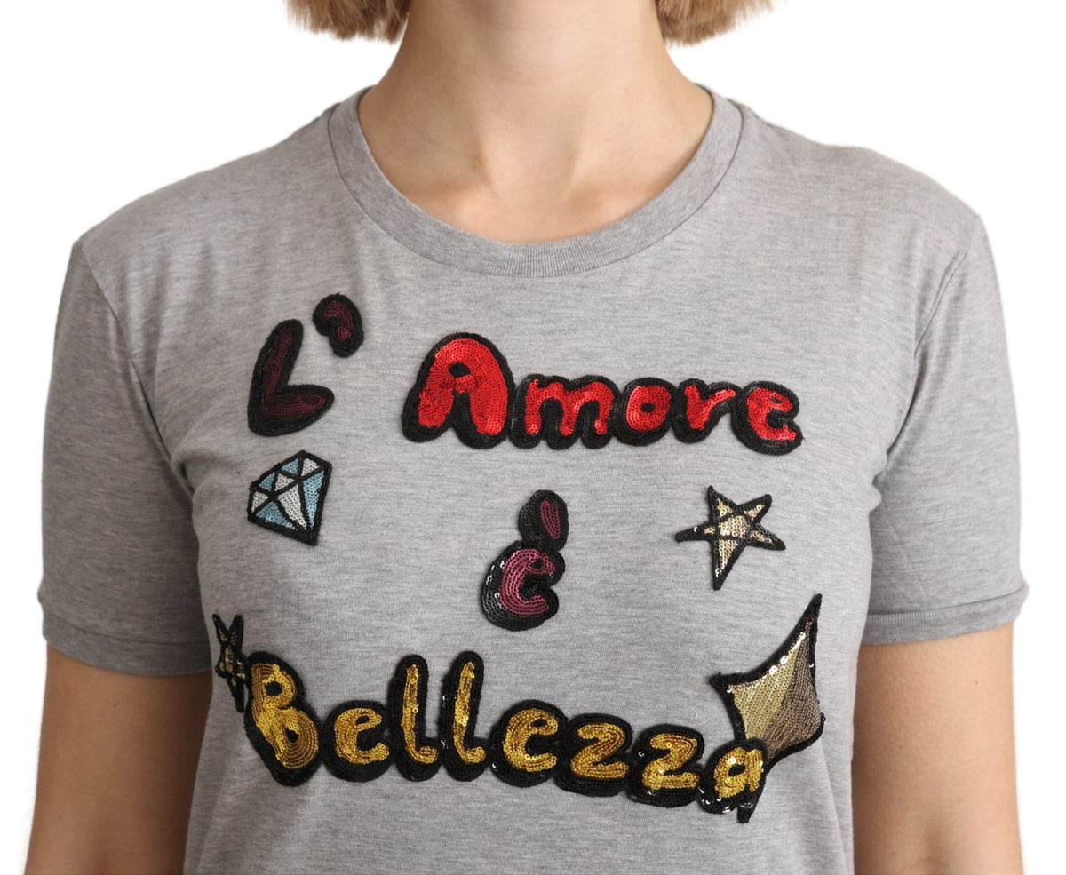 Dolce & Gabbana t-shirts for women in gray, product view 5