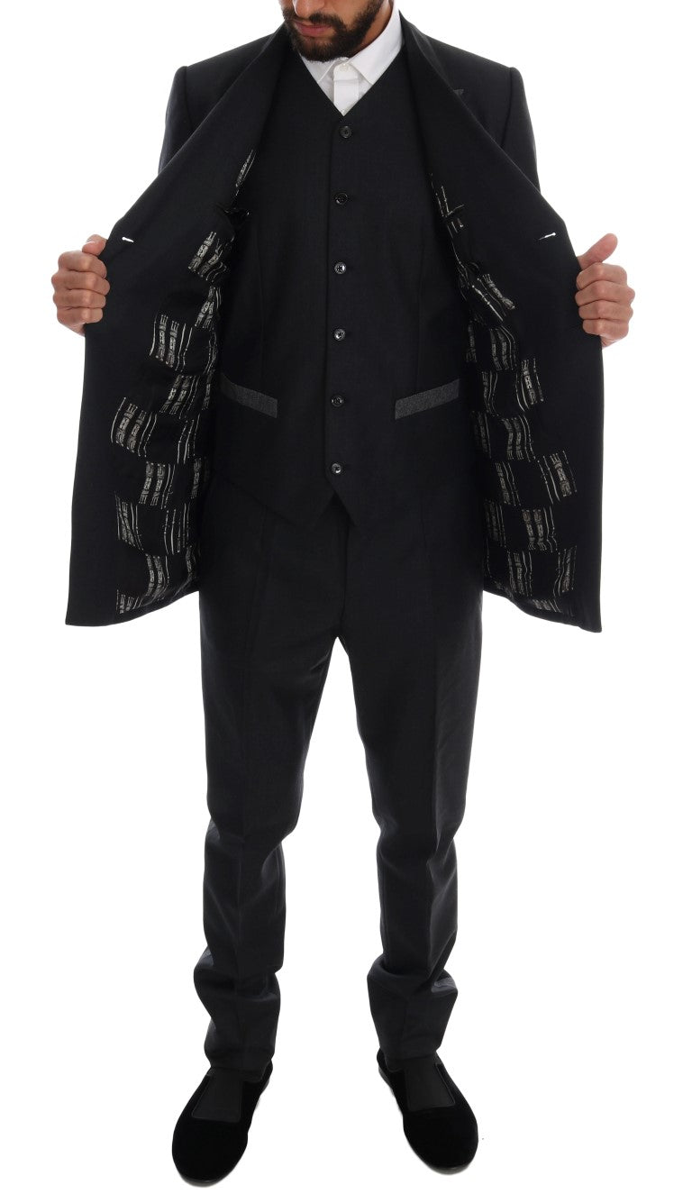 Dolce & Gabbana three-piece suits for men in gray, product view 7