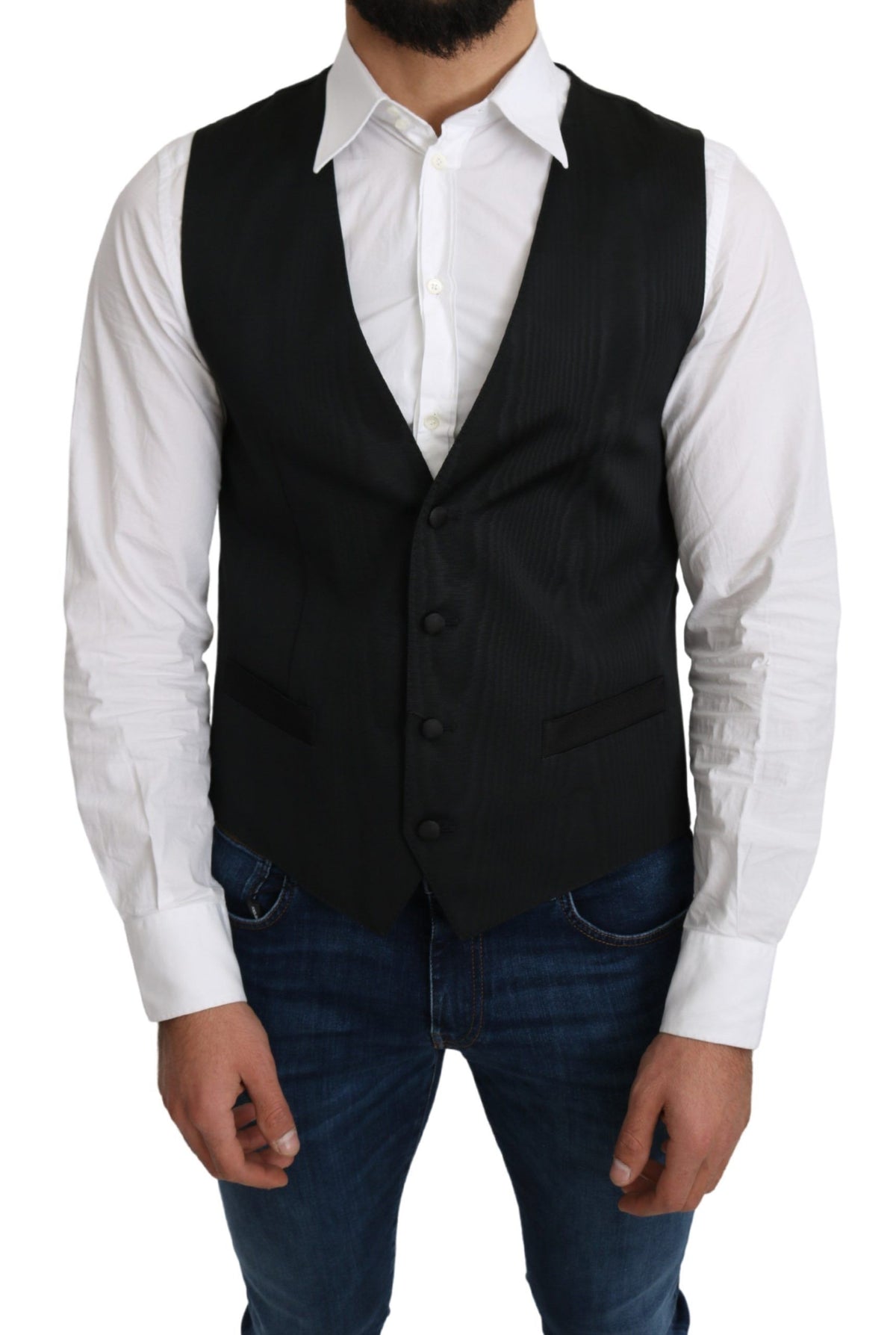 Dolce & Gabbana waistcoats for men in gray, product view 2