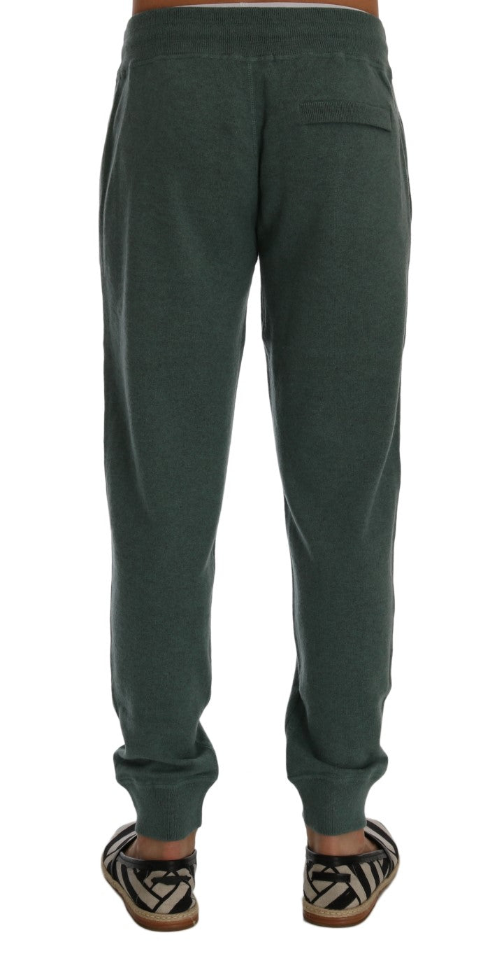Dolce & Gabbana joggers (workout pants) for men in green, product view 3