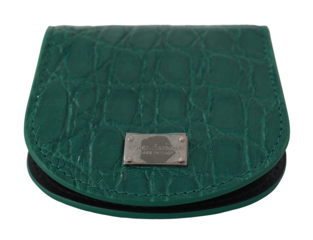 Dolce & Gabbana leather wallets for men in green, product view 4