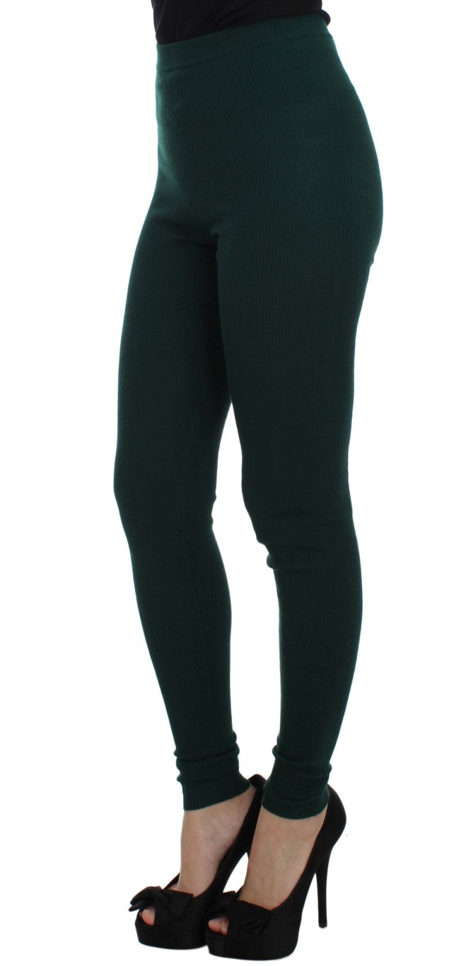 Dolce & Gabbana skinny pants for women in green, product view 2