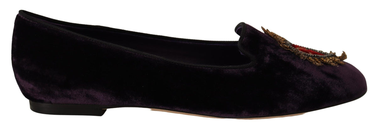 Dolce & Gabbana ballet flats for women in purple, product view 1