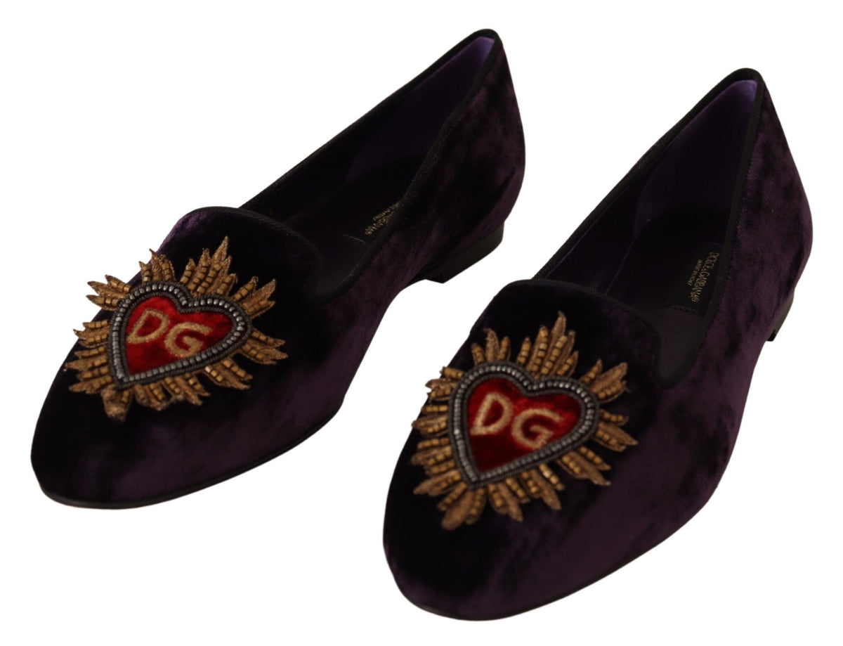 Dolce & Gabbana ballet flats for women in purple, product view 2