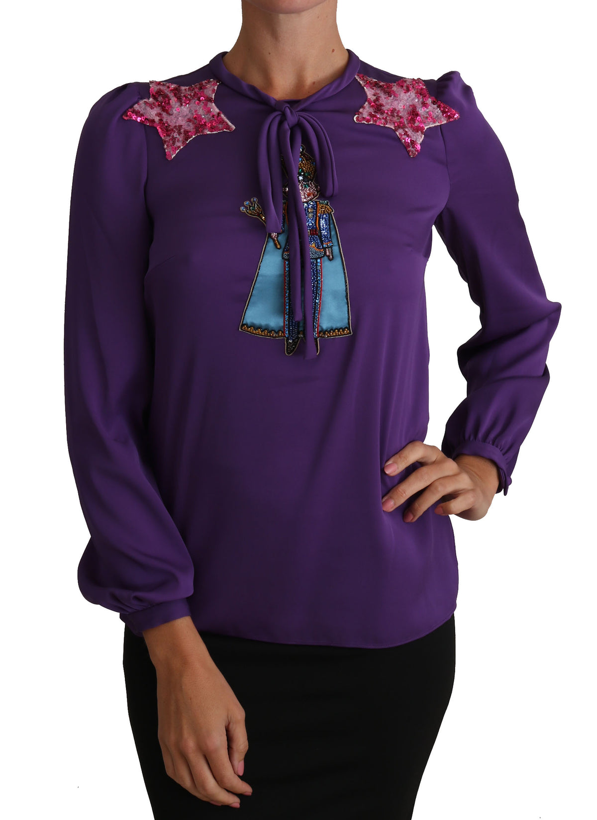 Dolce & Gabbana long sleeve for women in purple, product view 1
