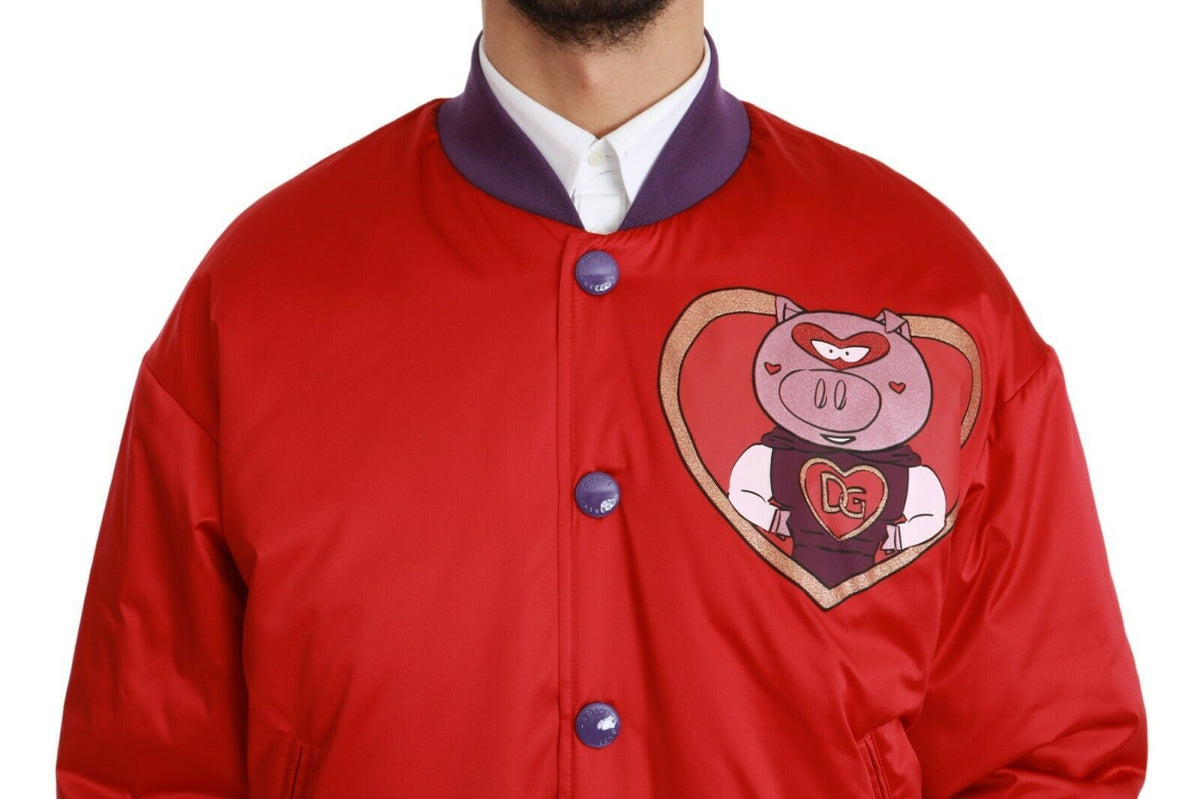 Dolce & Gabbana bombers for men in red, product view 4