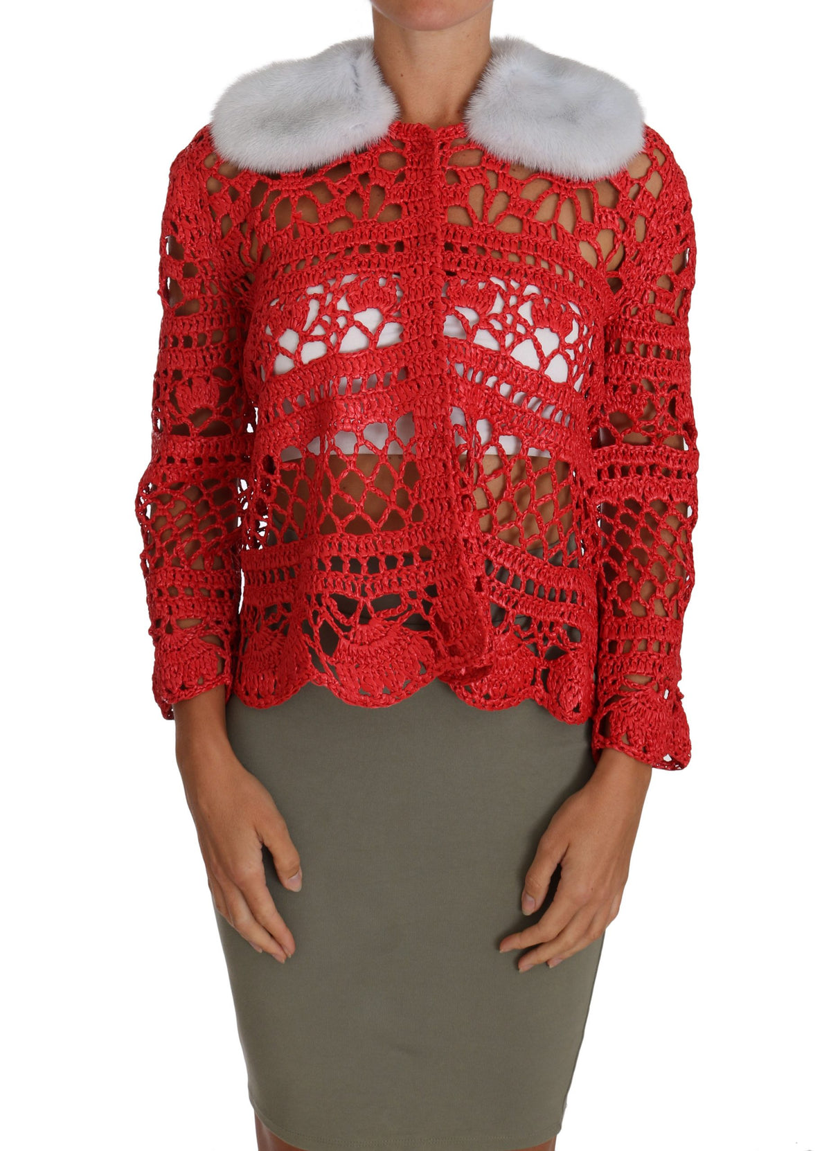 Dolce & Gabbana cardigans for women in red, product view 1