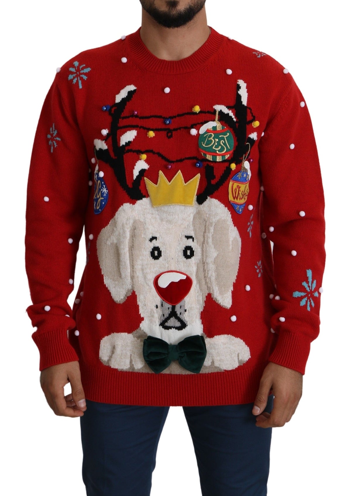 Dolce & Gabbana cashmere for men in red, product view 1