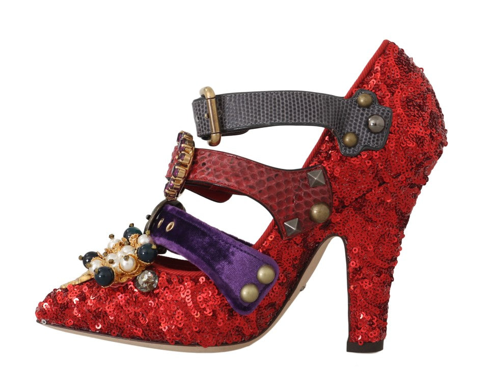 Dolce & Gabbana high heel for women in red, product view 8