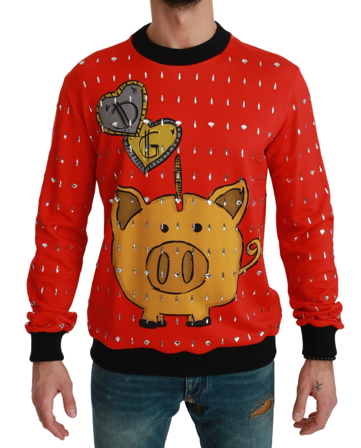 Dolce & Gabbana sweatshirts for men in red, product view 1