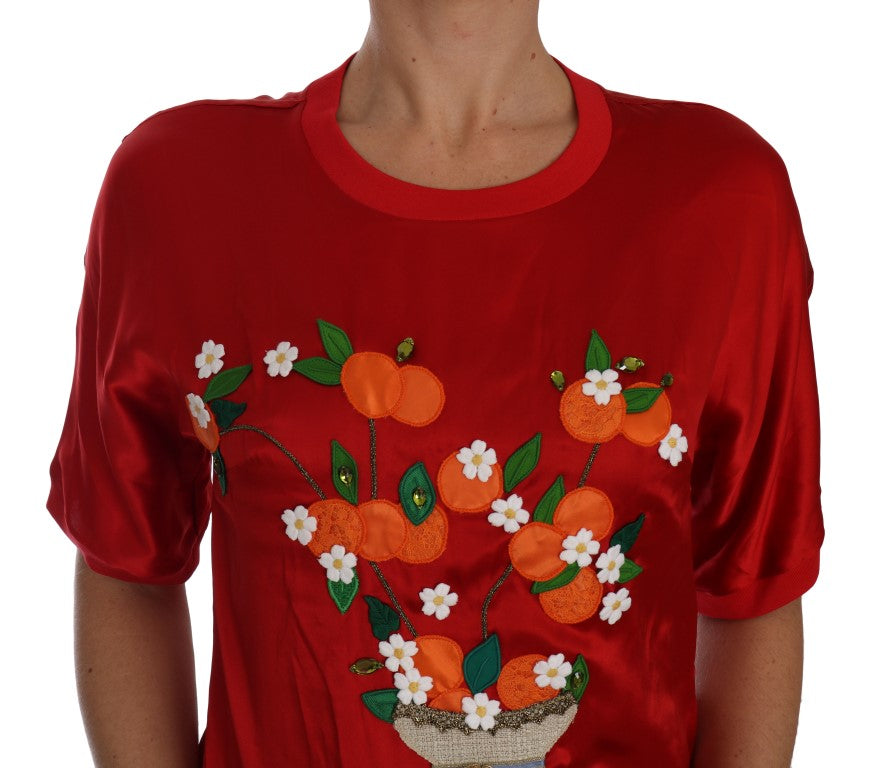Dolce & Gabbana t-shirts for women in red, product view 4