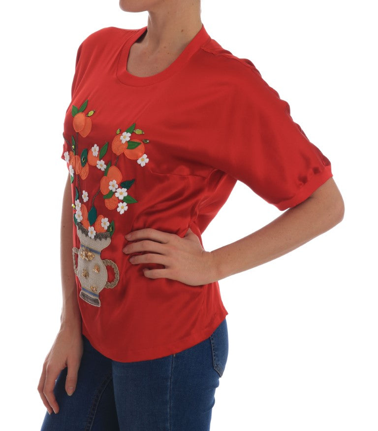 Dolce & Gabbana t-shirts for women in red, product view 5