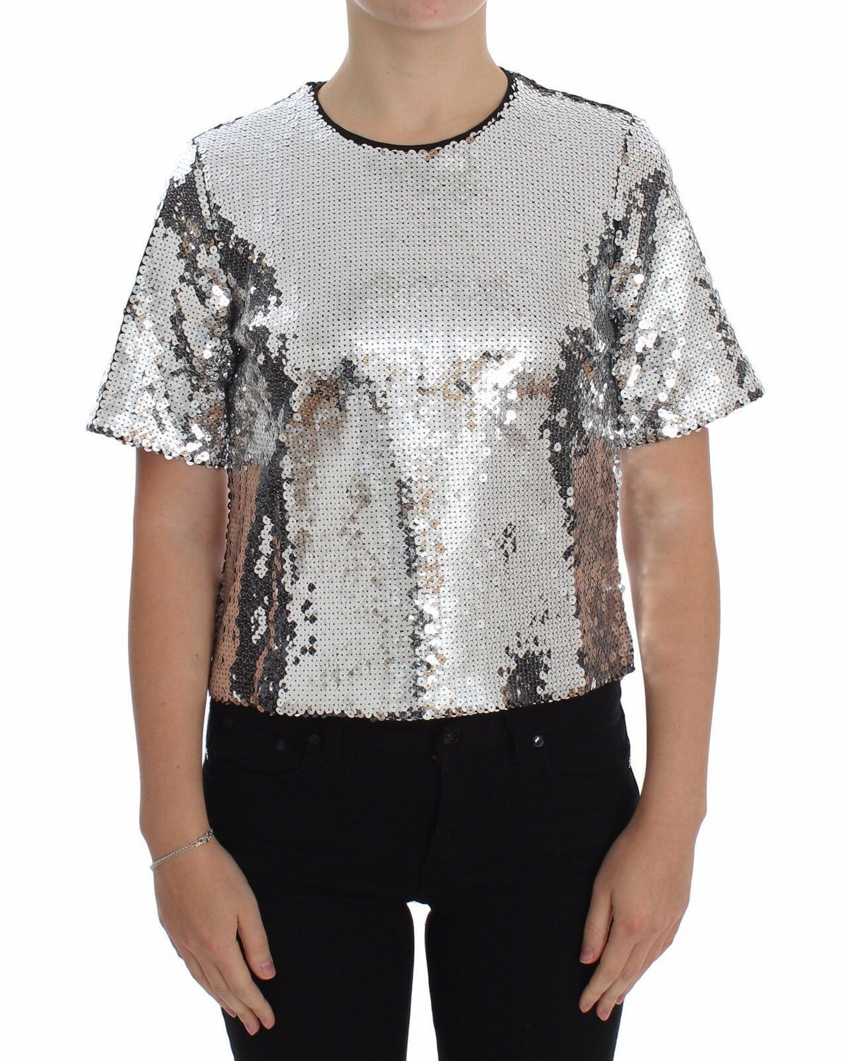 Dolce & Gabbana t-shirts for women in silver, product view 1