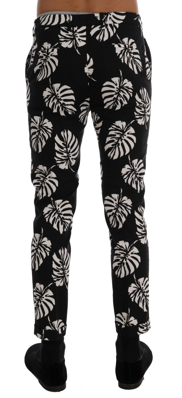Dolce & Gabbana casual pants for men in black/white, product view 3