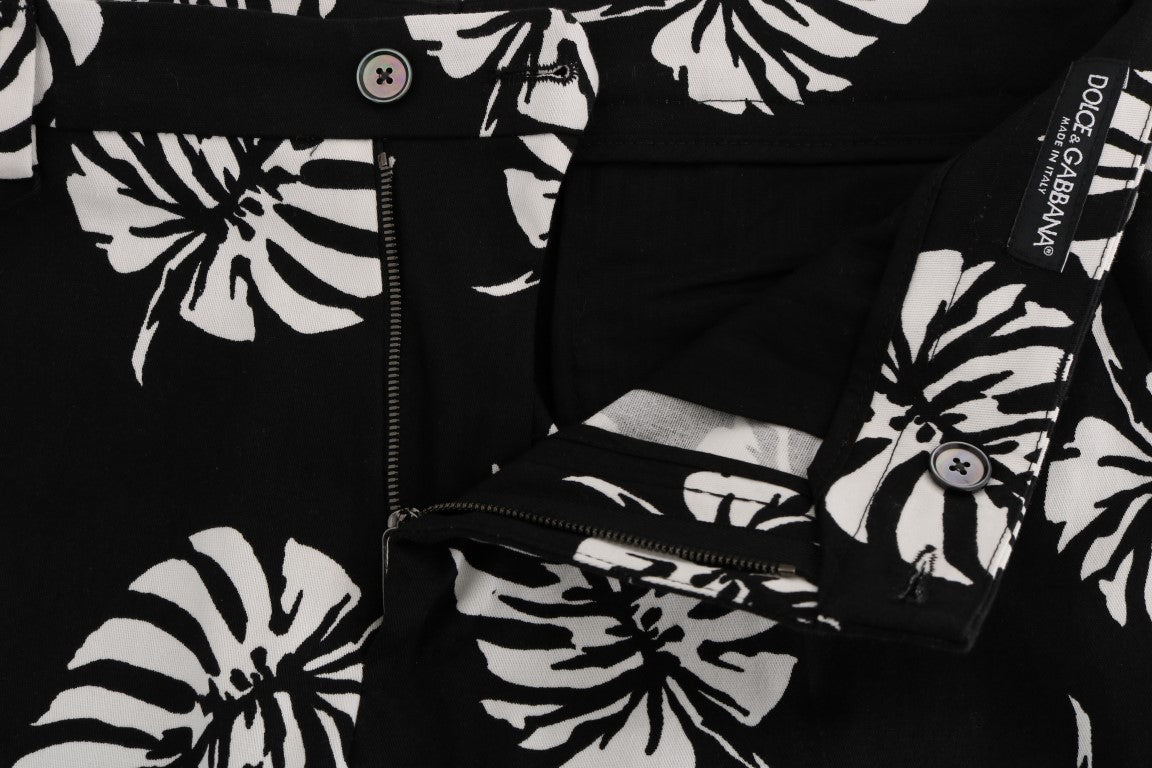 Dolce & Gabbana casual pants for men in black/white, product view 5
