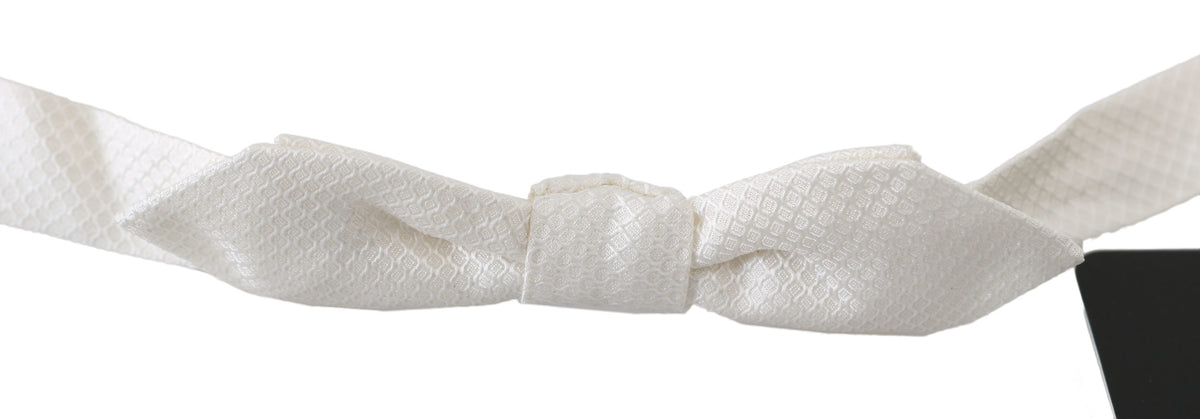 Dolce & Gabbana bowties for men in white, product view 1