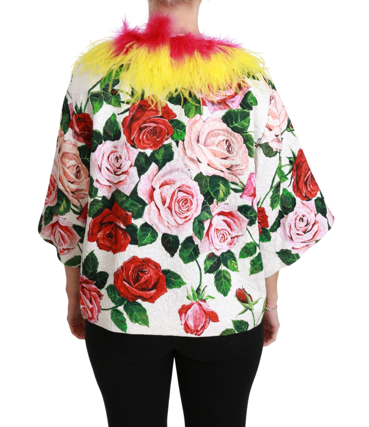 Dolce & Gabbana coats for women in white, product view 4