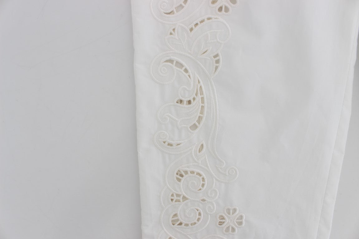 Dolce & Gabbana dress pants for women in white, product view 6