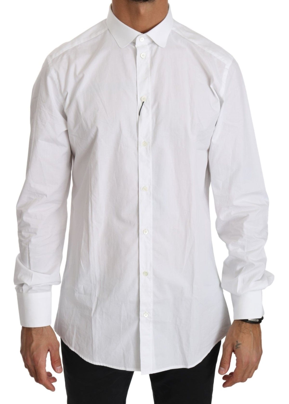Dolce & Gabbana dress shirts for men in white, product view 1