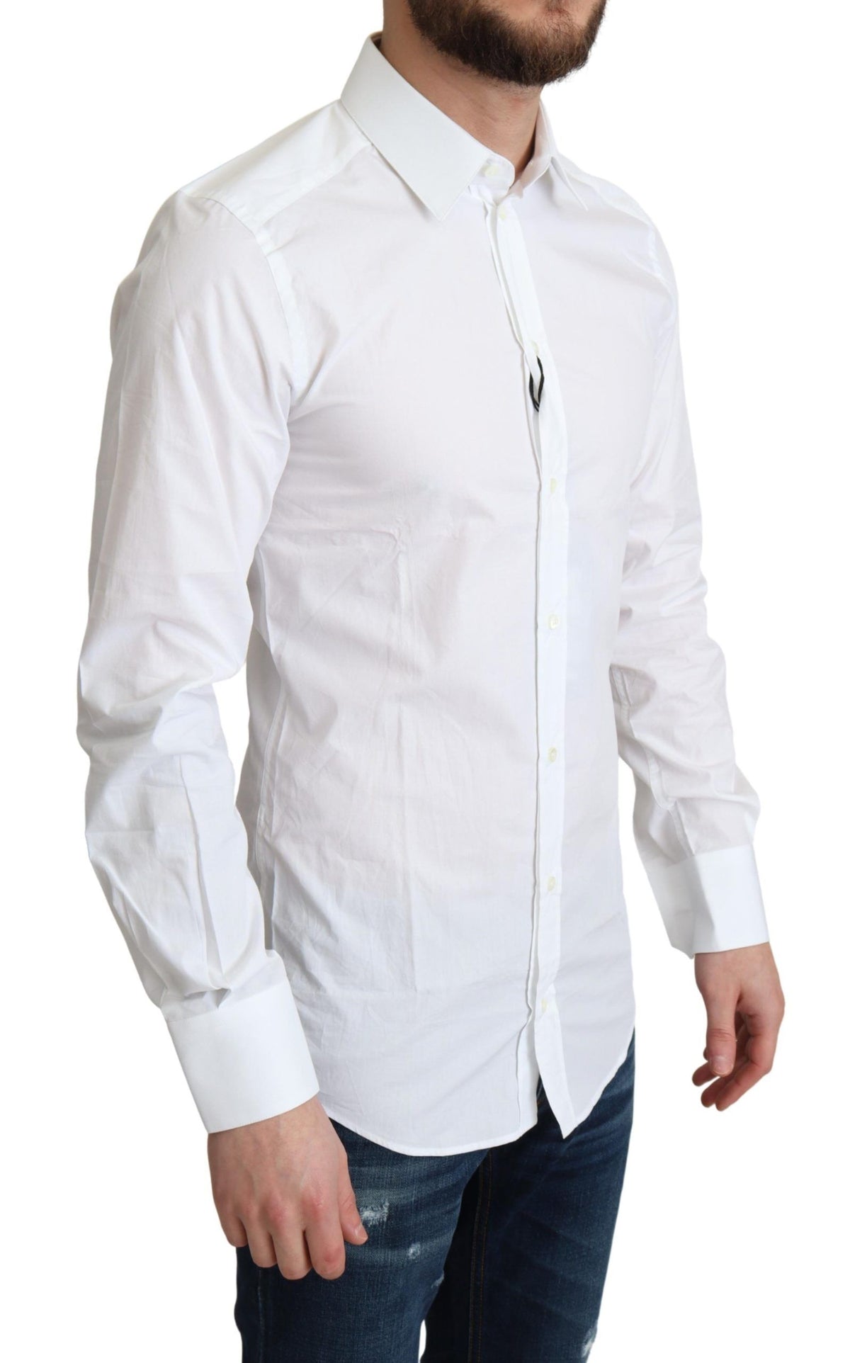 Dolce & Gabbana dress shirts for men in white, product view 2